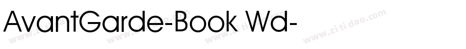 AvantGarde-Book Wd字体转换